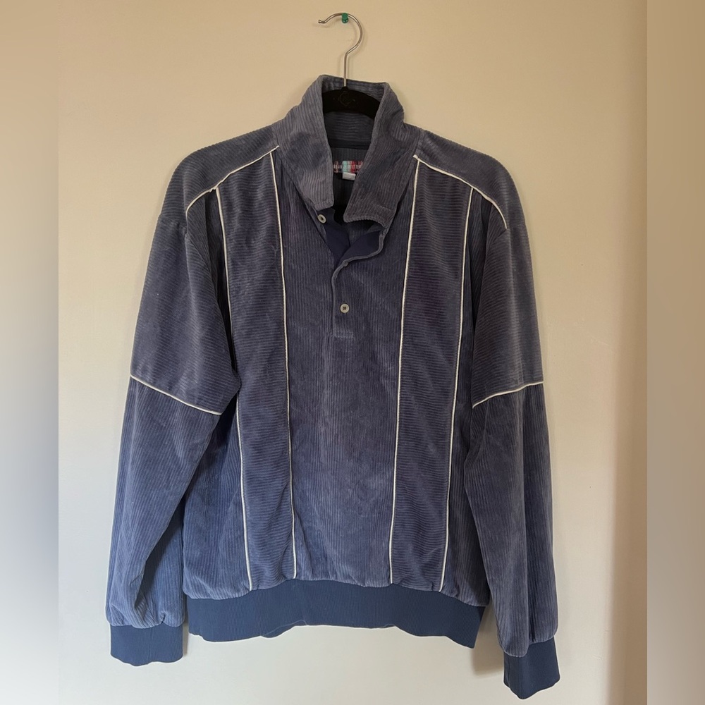 Dusty Blue Corduroy Pullover